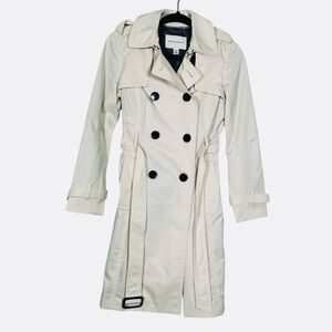 NWT Banana Republic Essential Classic Cream Trench Coat